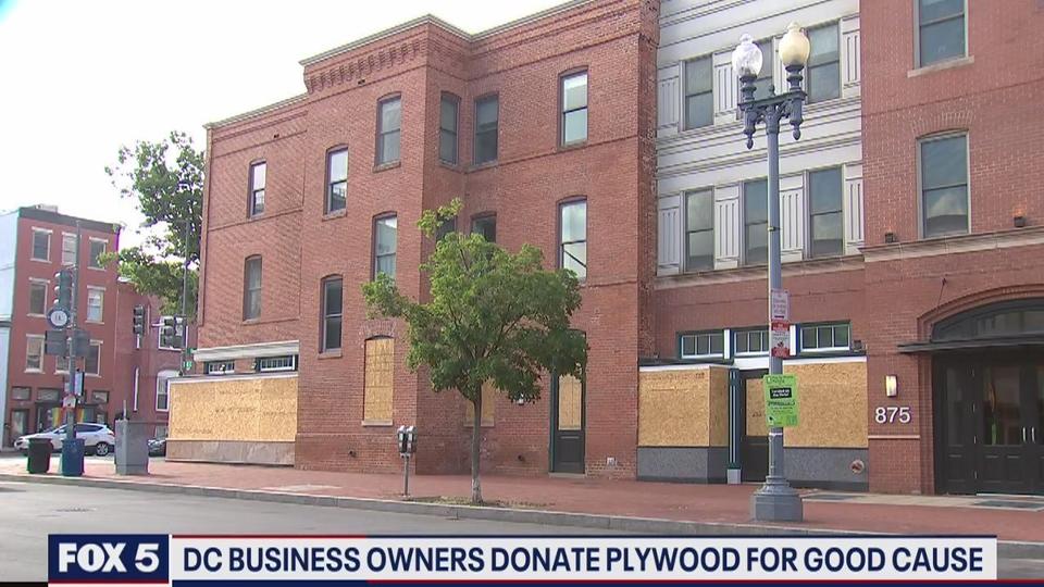 DC business owners donate plywood for a good cause