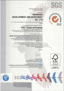 Vinawood's FSC-COC certification