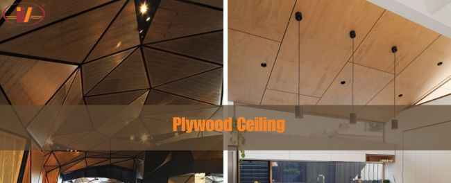 plywood ceiling