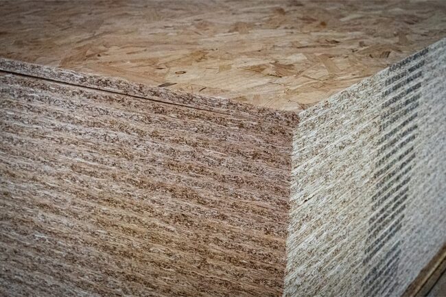 Plywood oriented strand board is easily damaged by high humidity