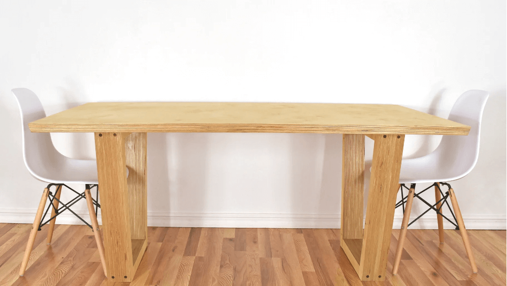 Modern DIY Birch Table