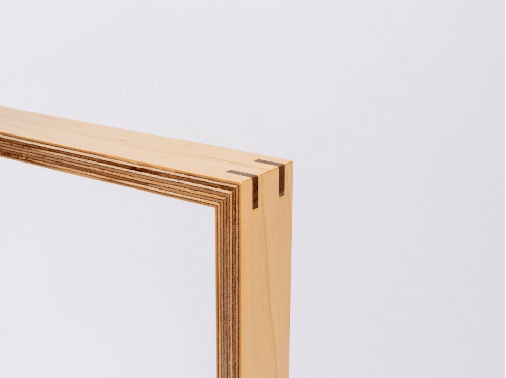 Plywood picture frames