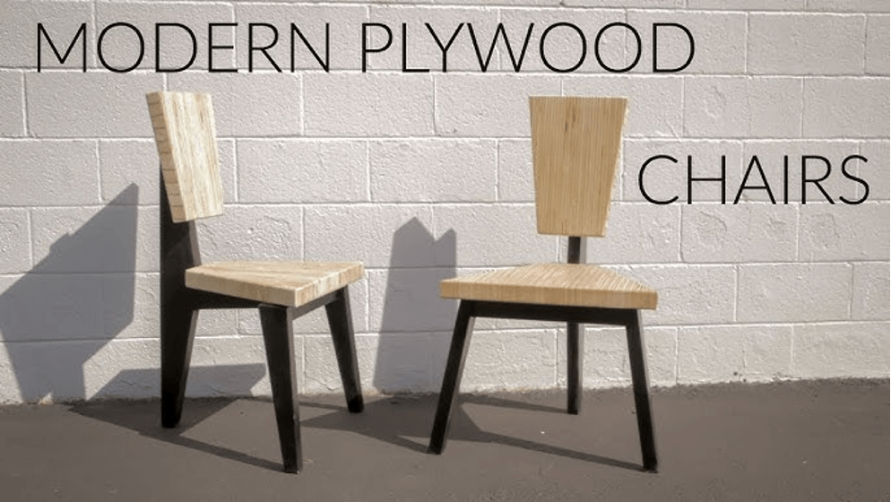 DIY One Sheet Plywood Chair Set