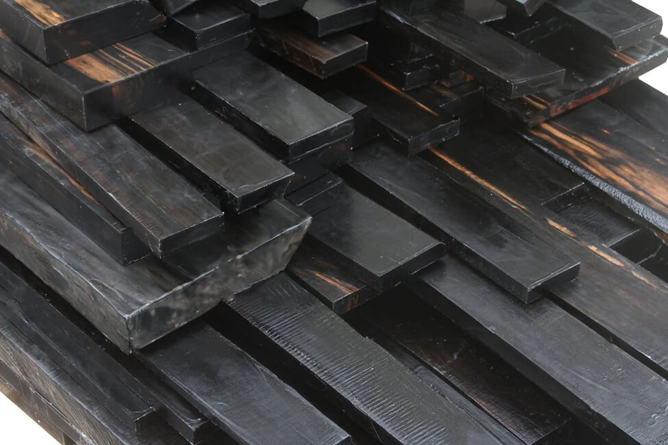 Ebony is a rare type of wood, strictly protected according to international regulations.
