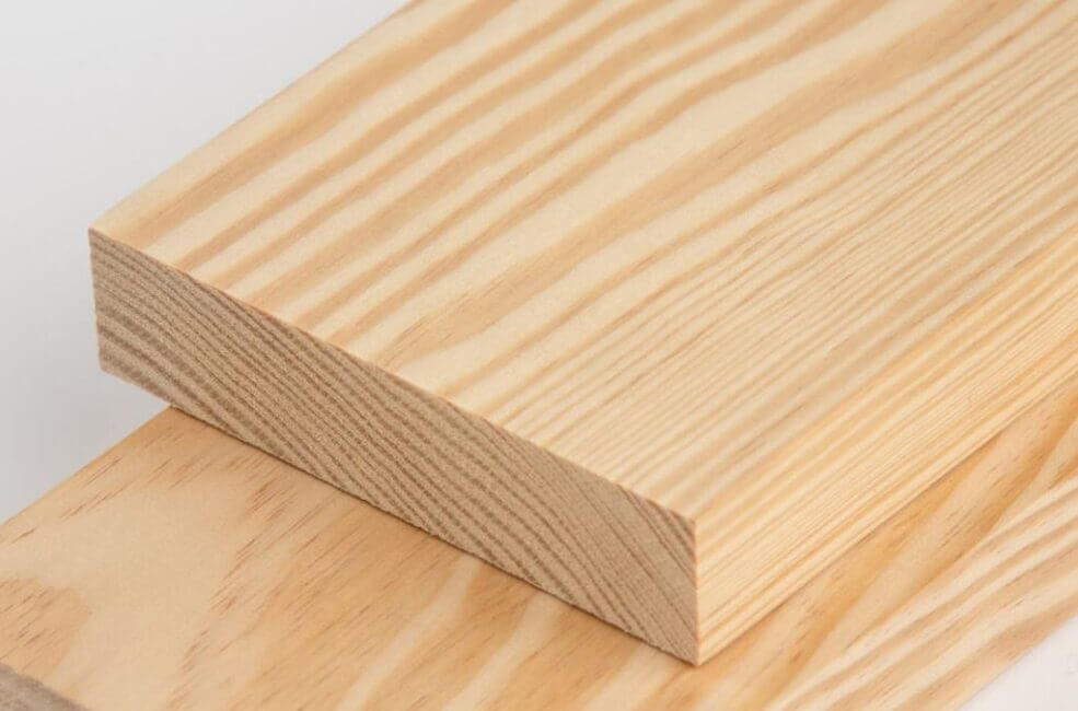 Pine is ideal for woodworking, rustic furniture, flooring, or shelving