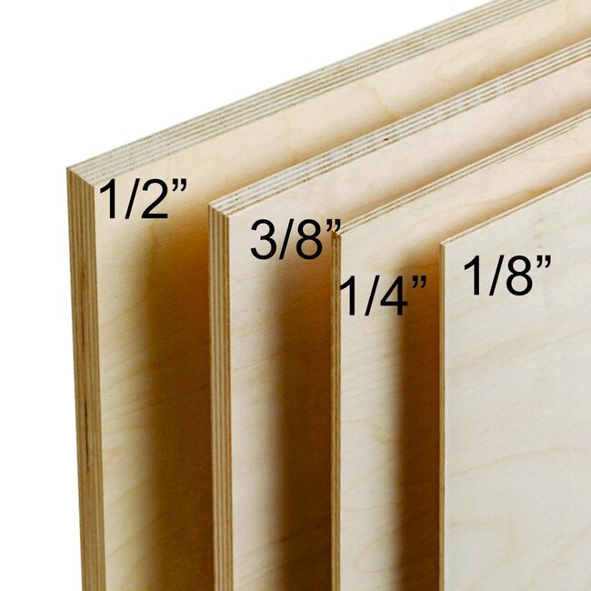 1/8 inch plywood is typically available in standard sheet sizes