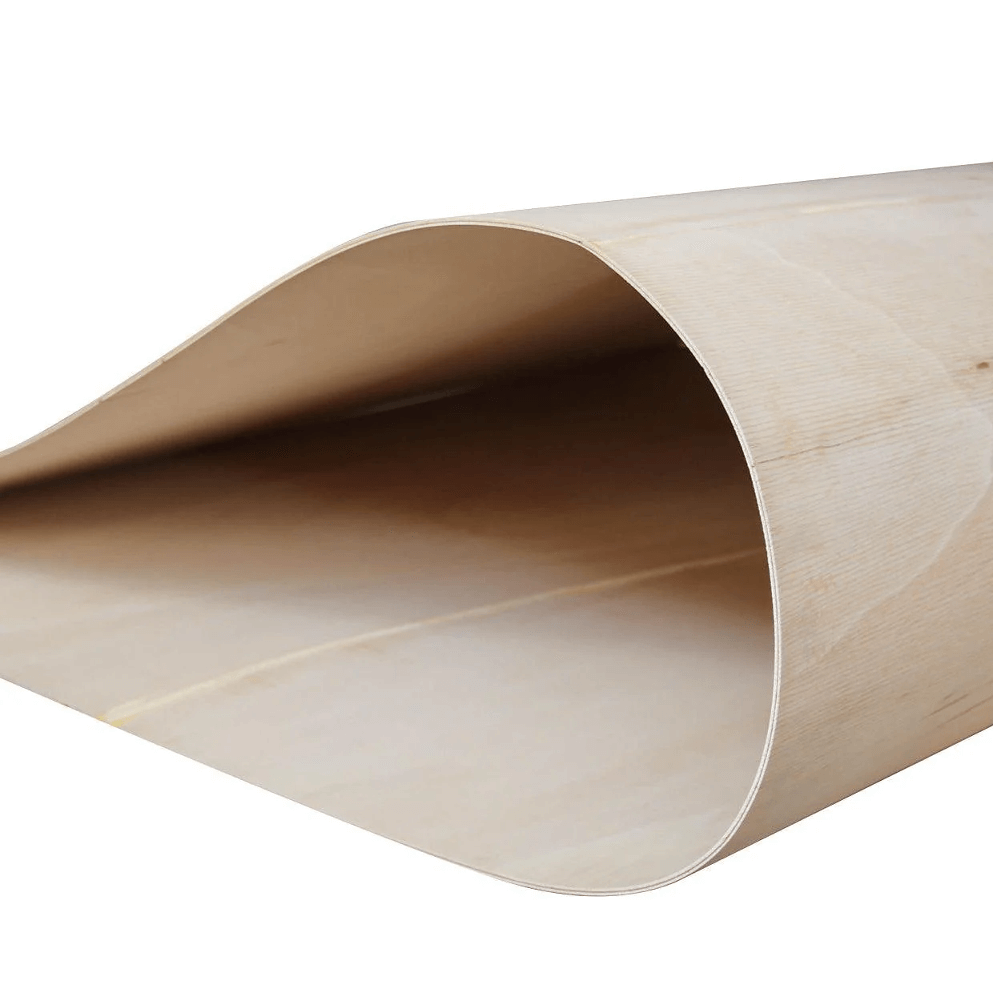 A piece of bendable plywood